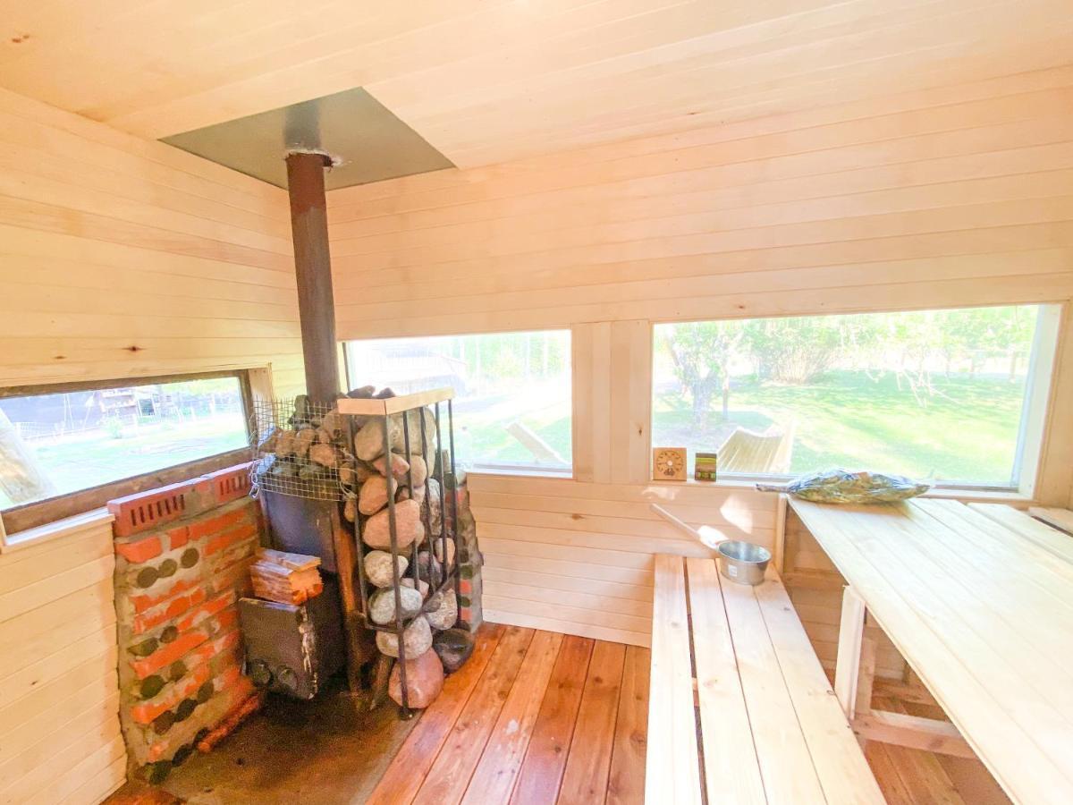 Private Farm Jakuzzi Sauna In The Forest Talsi Exterior photo